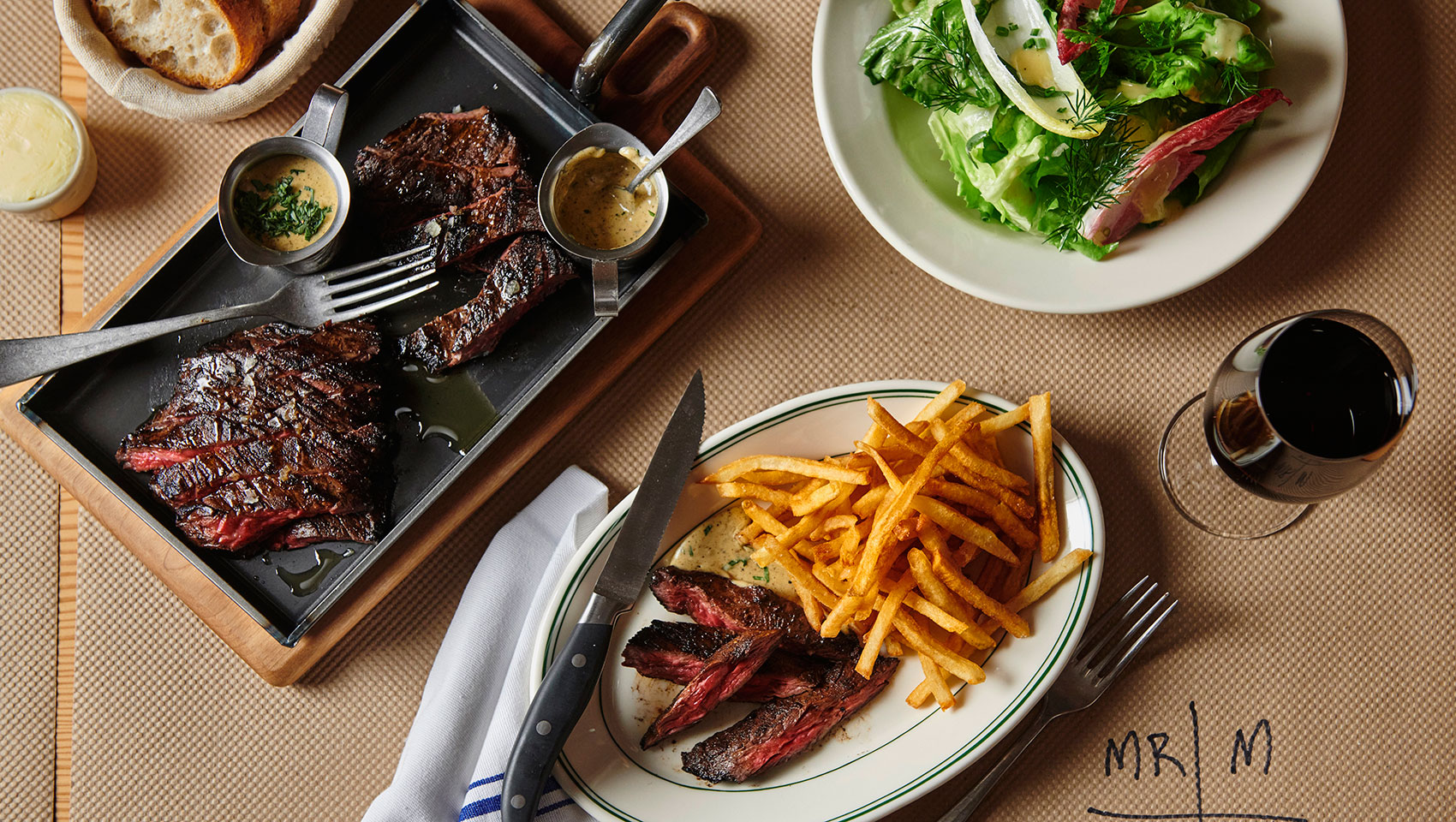 Overhead food shot - Skirt Steak