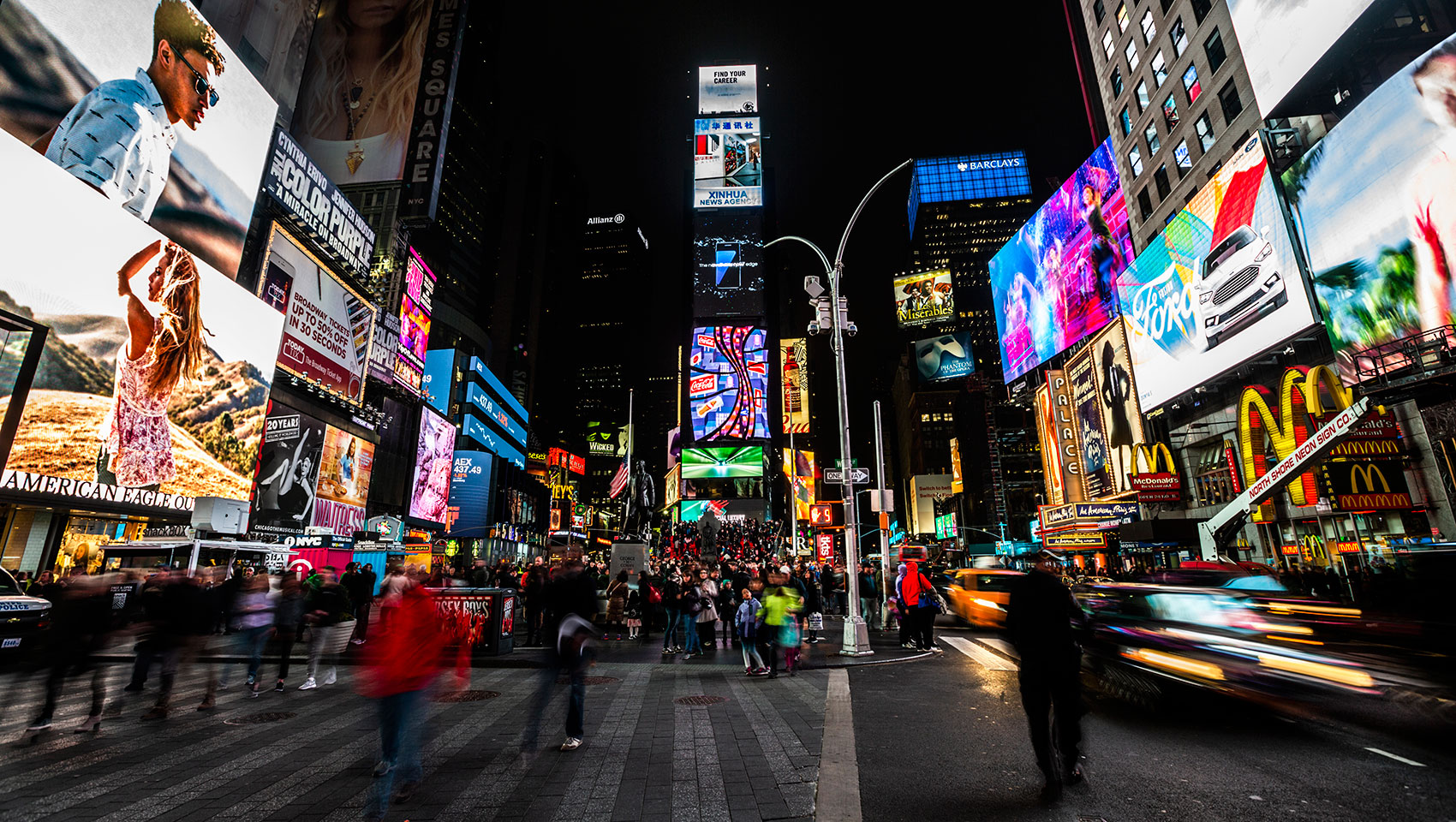 Times Square at night