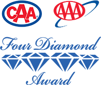 CAA and AAA Four Diamond Award Badge
