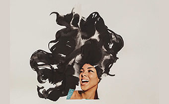 Lorna Simpson art piece collage on paper