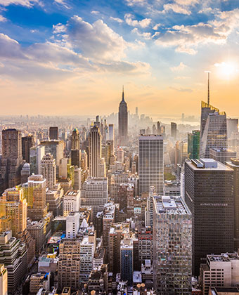 Empire State Building + NYC Skyline