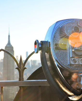 View from top of rockefeller center